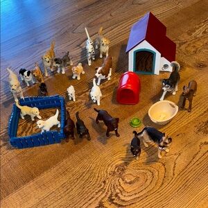 Large set of Schleich dogs and puppies! 
21 figures in all
